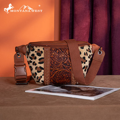 Montana West Floral Tooled Fanny Pack