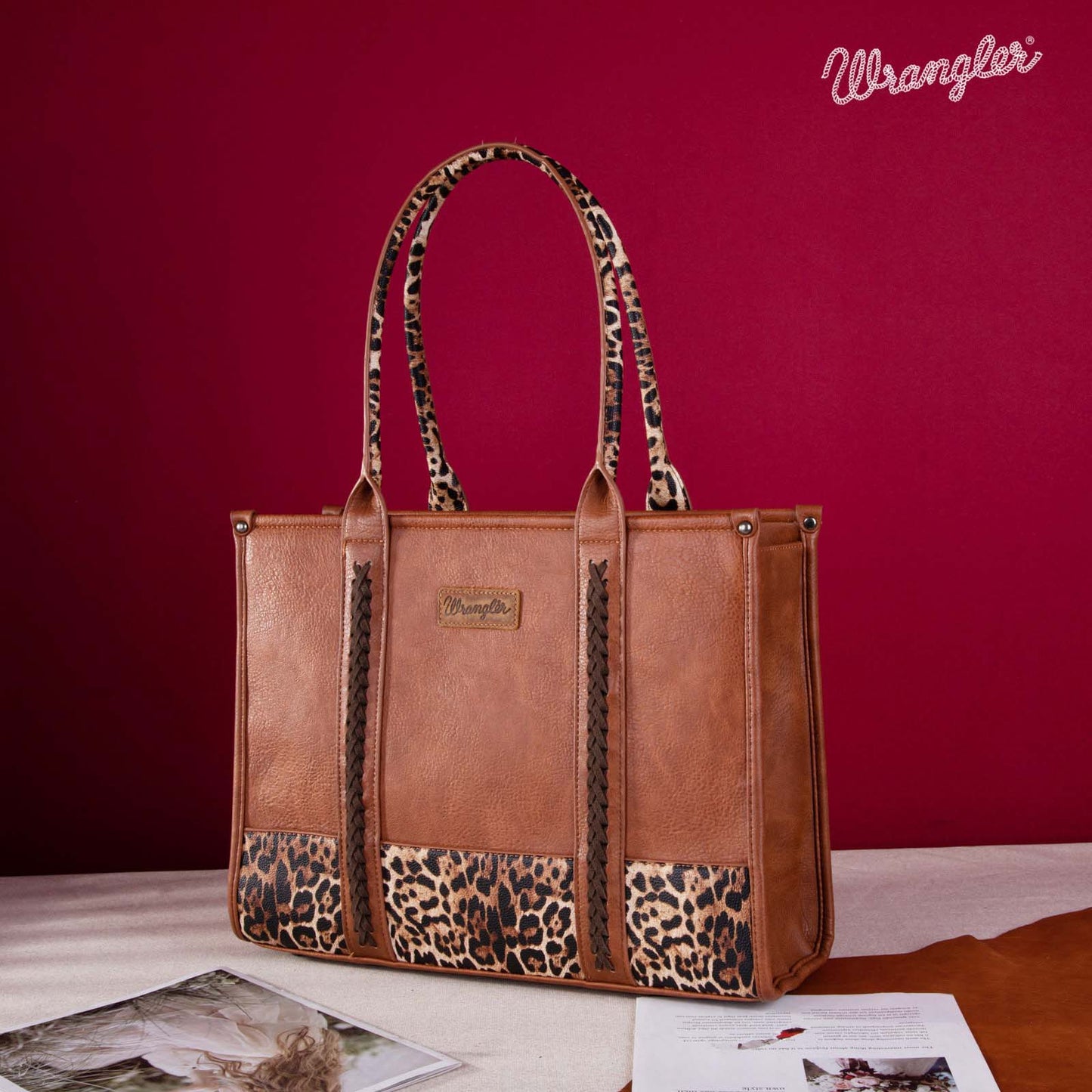 2024 New Wrangler Concealed Carry Leopard/Crocodile/Cow Pattern Tote/Crossbody Bag