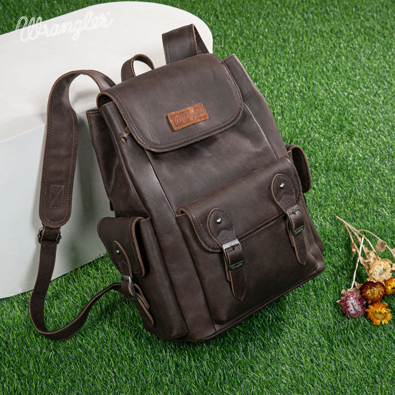 Wrangler Genuine Leather Backpack