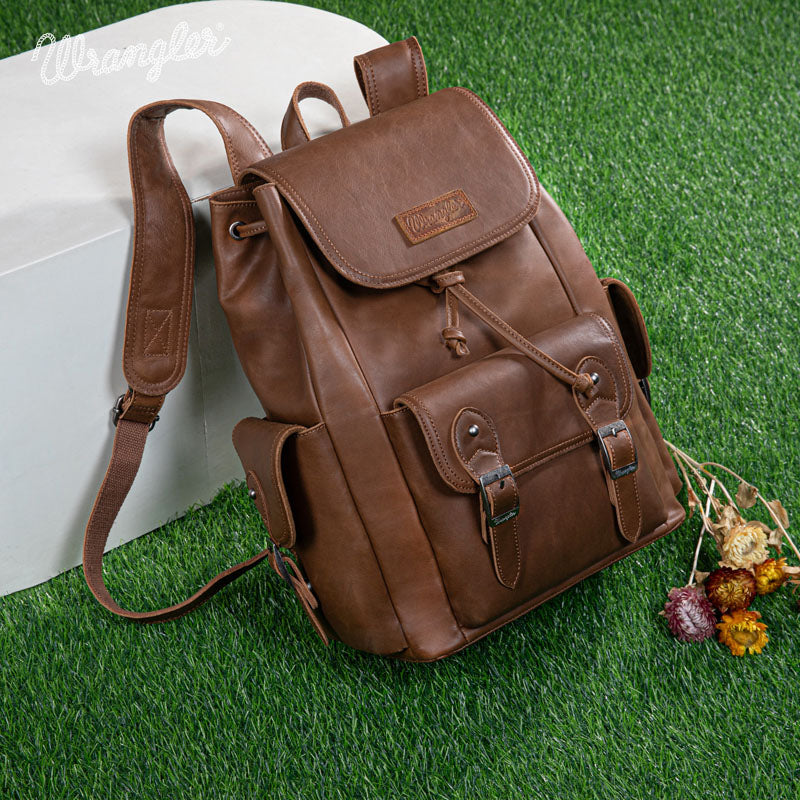 Wrangler Genuine Leather Backpack