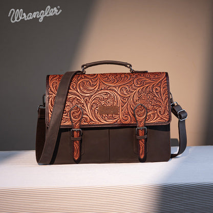 Wrangler Genuine Leather Messenger Bag