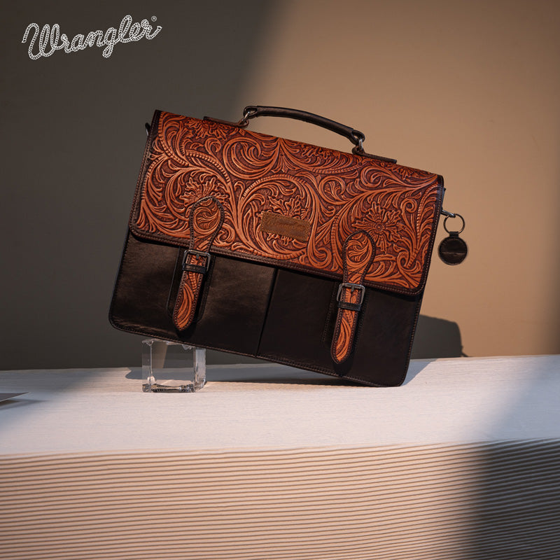 Wrangler Genuine Leather Messenger Bag