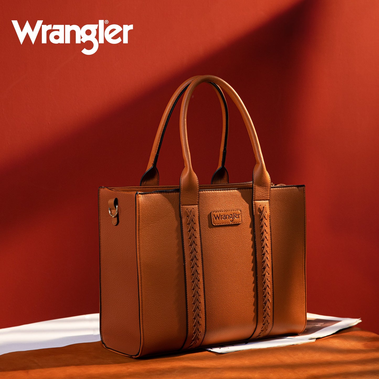 Wrangler Tote Bag for Women Zipper Shoulder Handbag