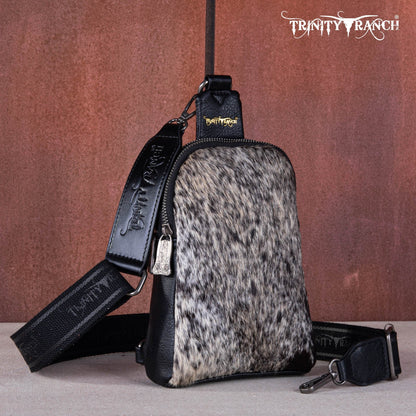 Trinity Ranch Genuine Hair-On Cowhide  Collection Sling Bag