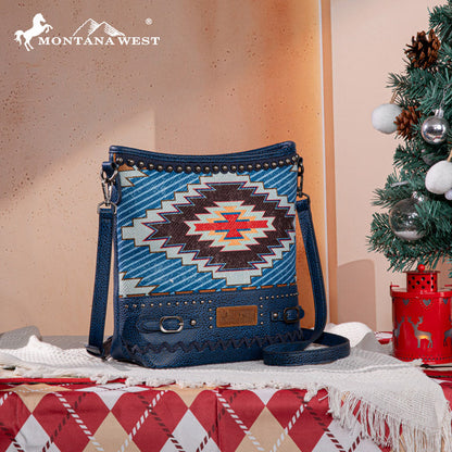 Montana West Aztec Embroidered Concealed Crossbody Bag