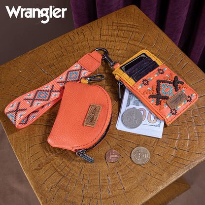 Wrangler Aztec Embroidered Whipstitch Sling Bag