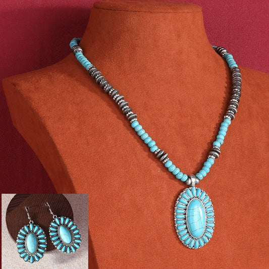 Rustic Couture   Bohemian Jewelry Sets Pendant Necklace Earrings