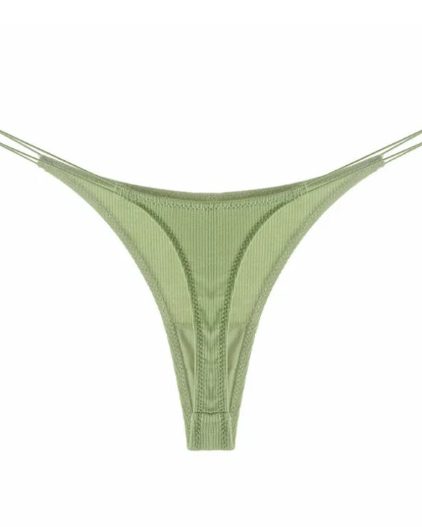 Female Breathable Double Strapes One-piece Thong