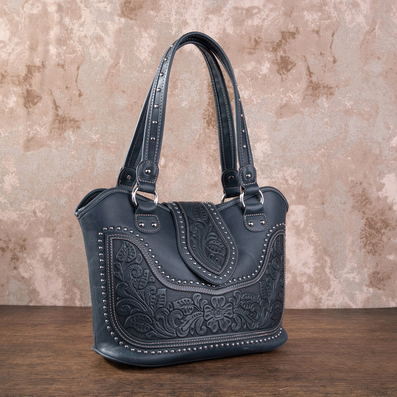 Montana West Tooling Studded Concealed Carry Handbag