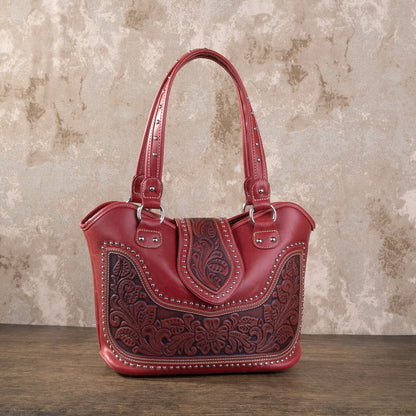 Montana West Tooling Studded Concealed Carry Handbag