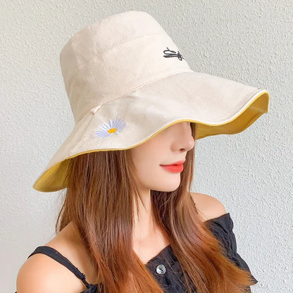 Women's Double-sided Large Brim Sun Hat