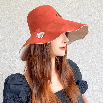 Women's Double-sided Large Brim Sun Hat