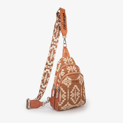 Wrangler Aztec Print Sling Bag