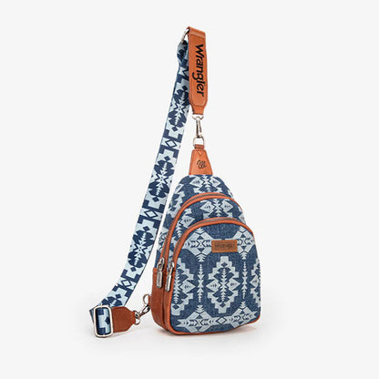 Wrangler Aztec Print Sling Bag