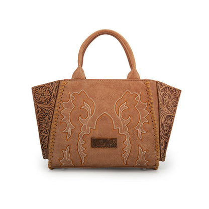 Wrangler Embroidered Boot Scroll Tote Bag