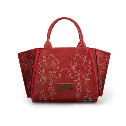 Wrangler Embroidered Boot Scroll Tote Bag