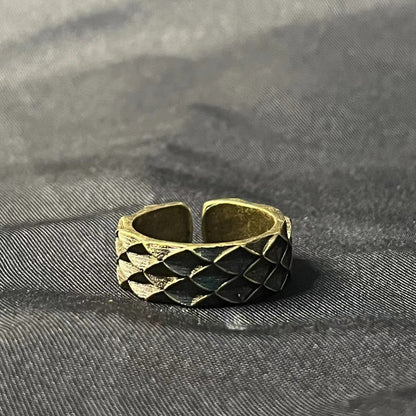 Women's Retro Ethnic Style Dragon Scale Adjustable Ring