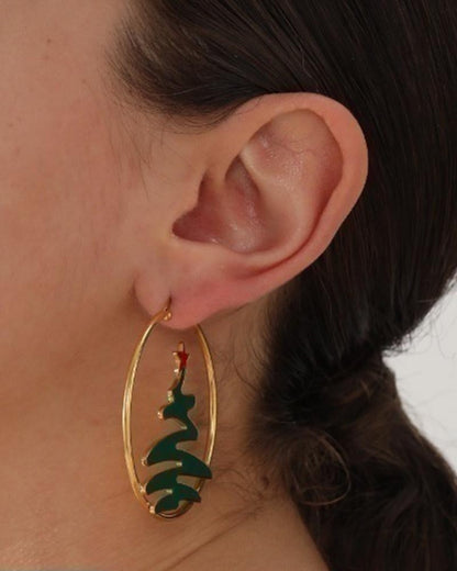 Christmas Light Luxury Earrings