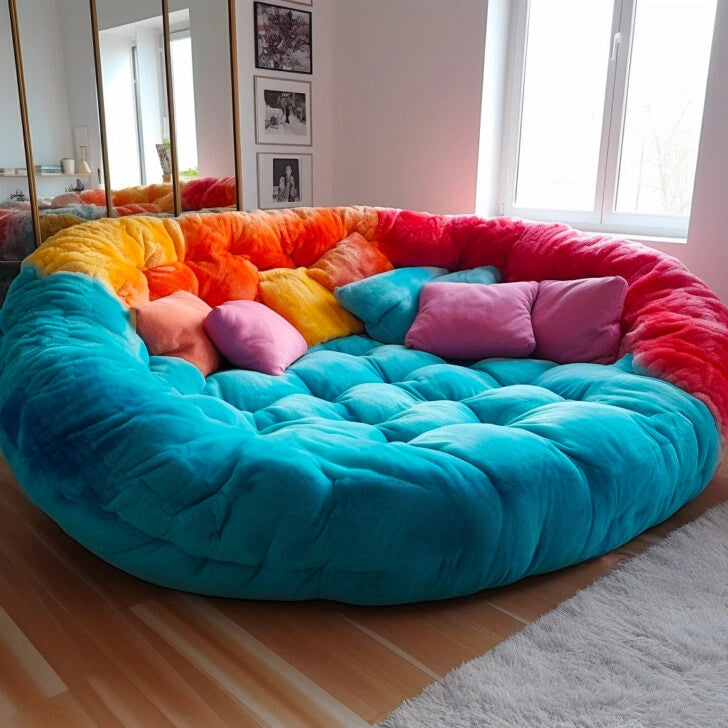 Merry Christmas！⚡clearance sale🎁Autumn Hot Sale These Giant Circular Movie Sofas Might Be The Coziest Spot To Watch a Flick BUY NOW GET 5% OFF BUY 2 GET 15% OFF!!!!