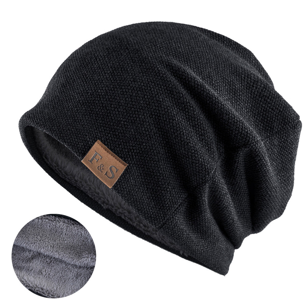 Men Vintage Warm Knitted Beanie Hat Outdoor Tactical Hat