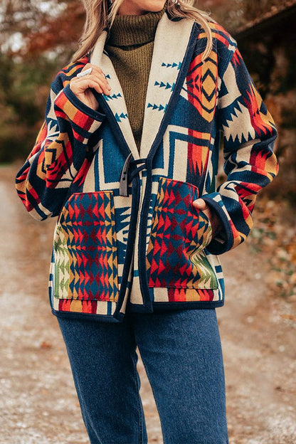 Vintage Western Aztec Print Jacket