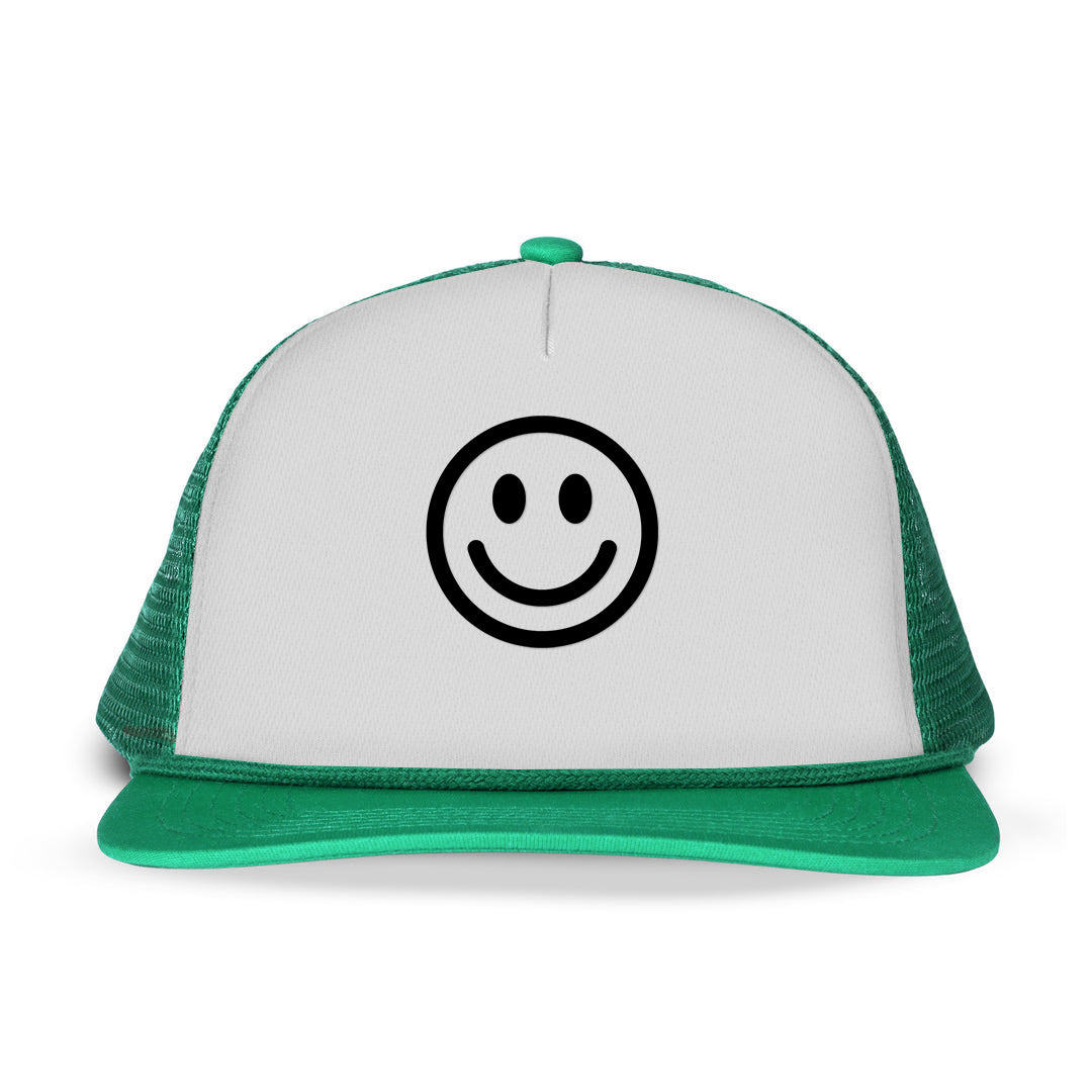 Smile Face Printed Trucker Hat