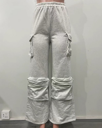 Loose Working Overalls Straight Pants