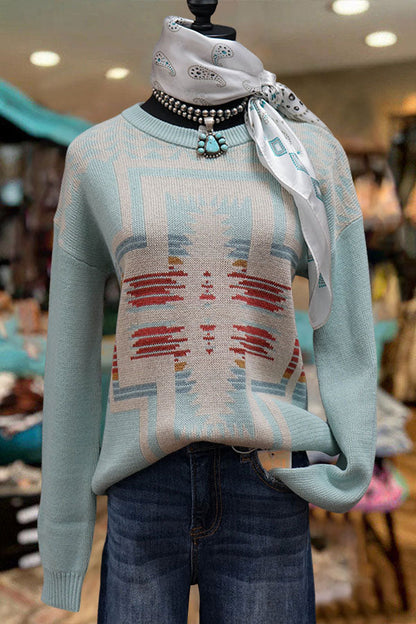 Western Aztec Sweater