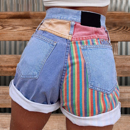 Leisure Printed High Waisted Shorts