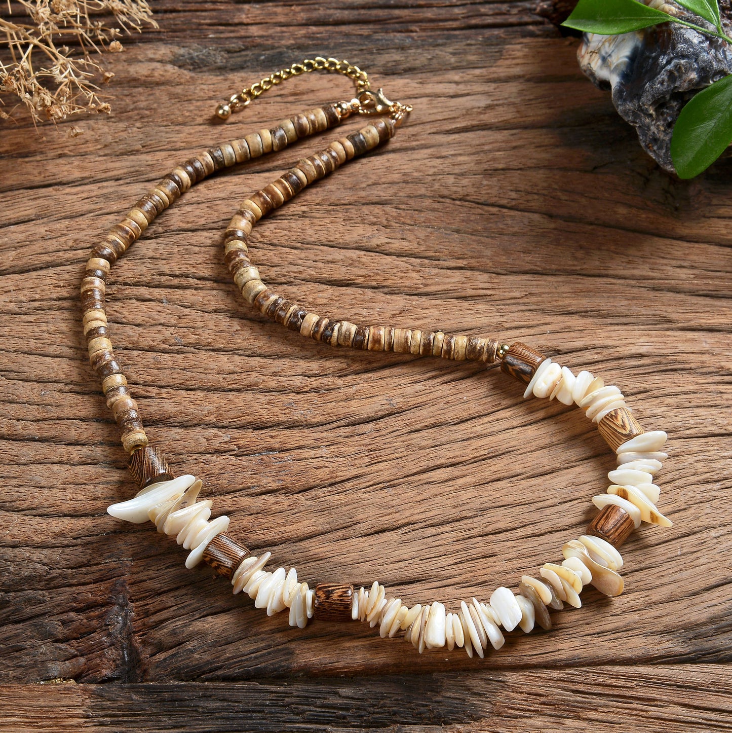 Unisex Vintage Natural Stone Necklace