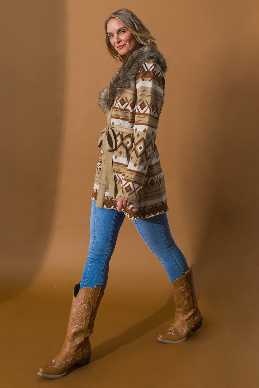 Warm Up Weather Aztec Cardigan