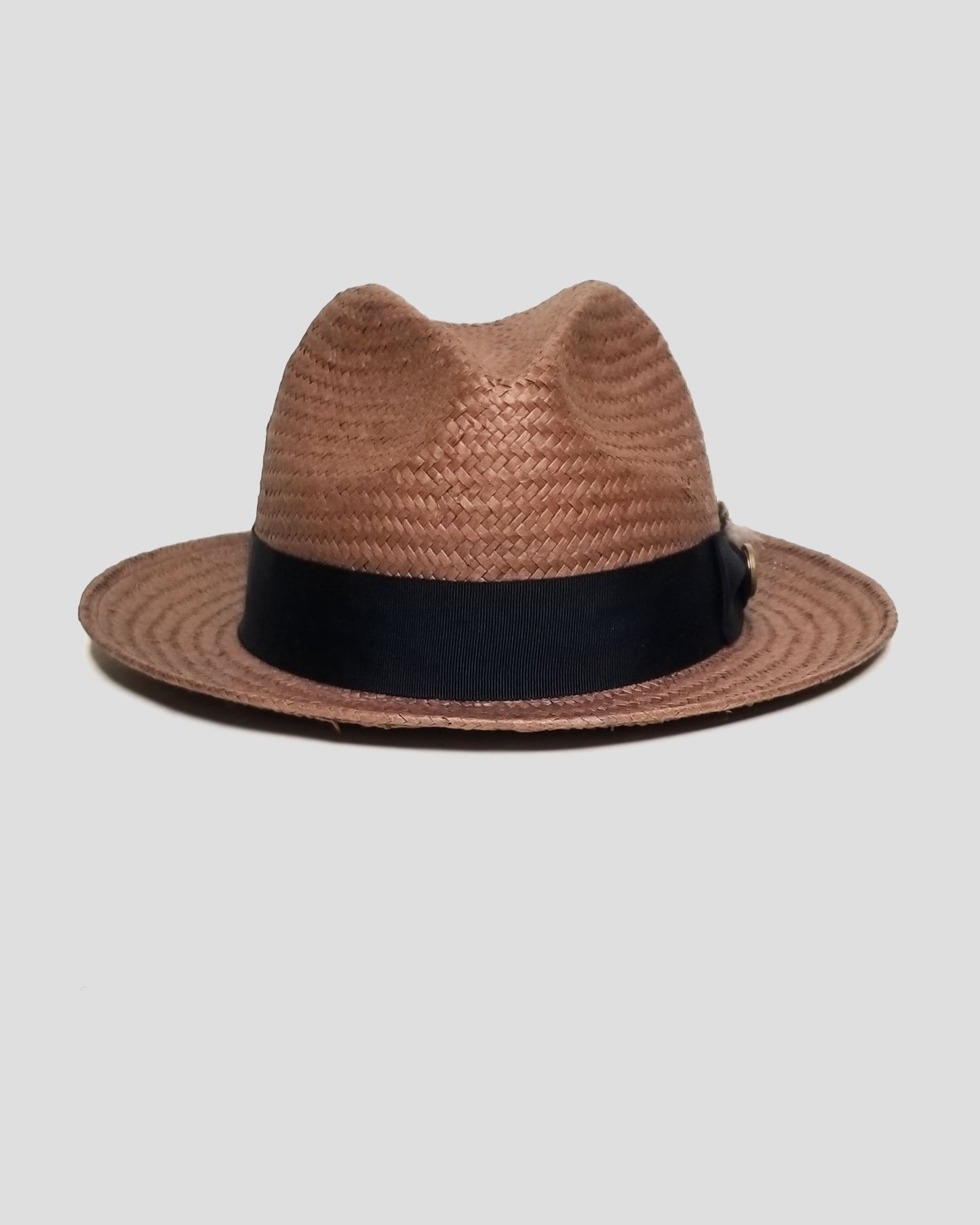 Clearance-Miller Ranch Straw Trilby Fedora – Coffee[Fast shipping and box packing]