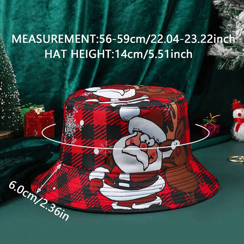 Christmas Cartoon Santa Claus Bucket Hat