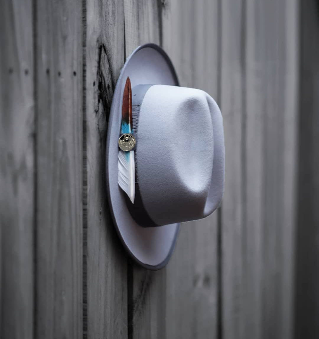 Ronnie Ranch Fedora - Platinum[Fast shipping and box packing]