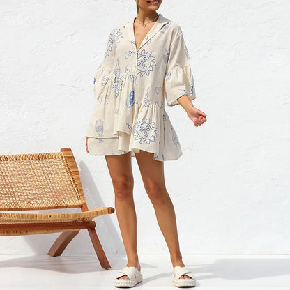 Capri Shirt Mini Dress