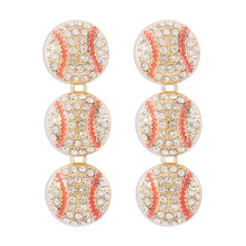 Stylish Baseball Earrings