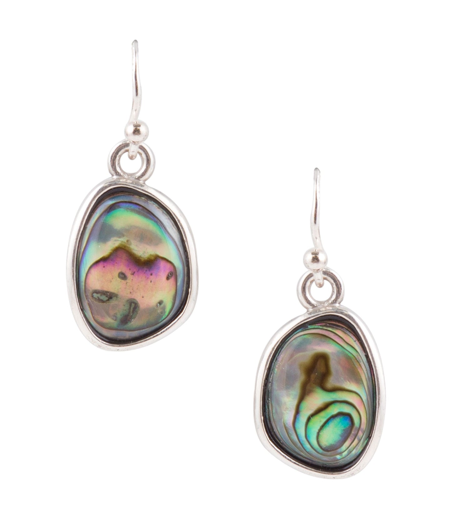 Abalone and Sterling Silver Earrings