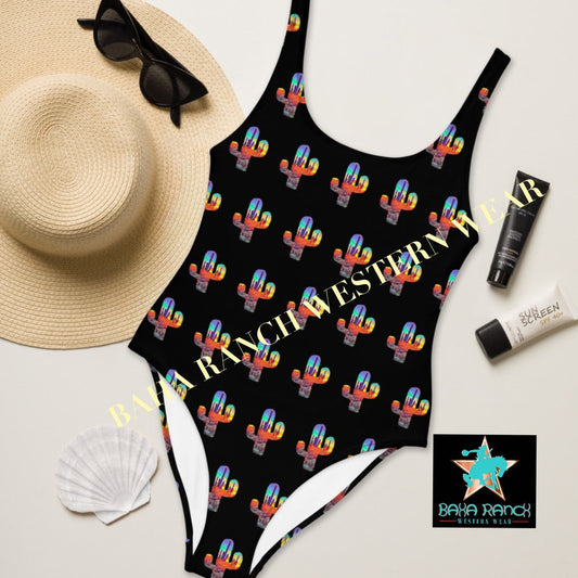 Yeehaw Sunset Desert One-Piece Swimsuit