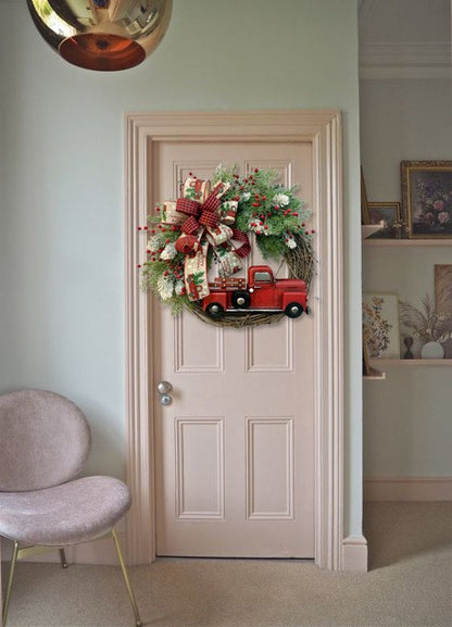 Red Truck Christmas Wreath