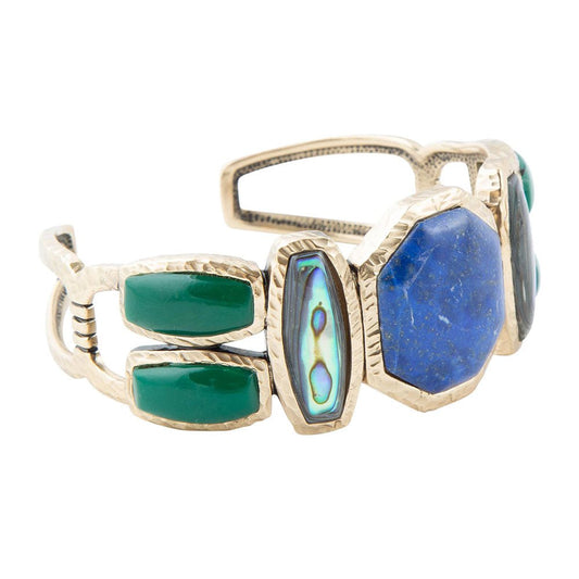 Odyssey Lapis Multi-Stone Cuff Bracelet