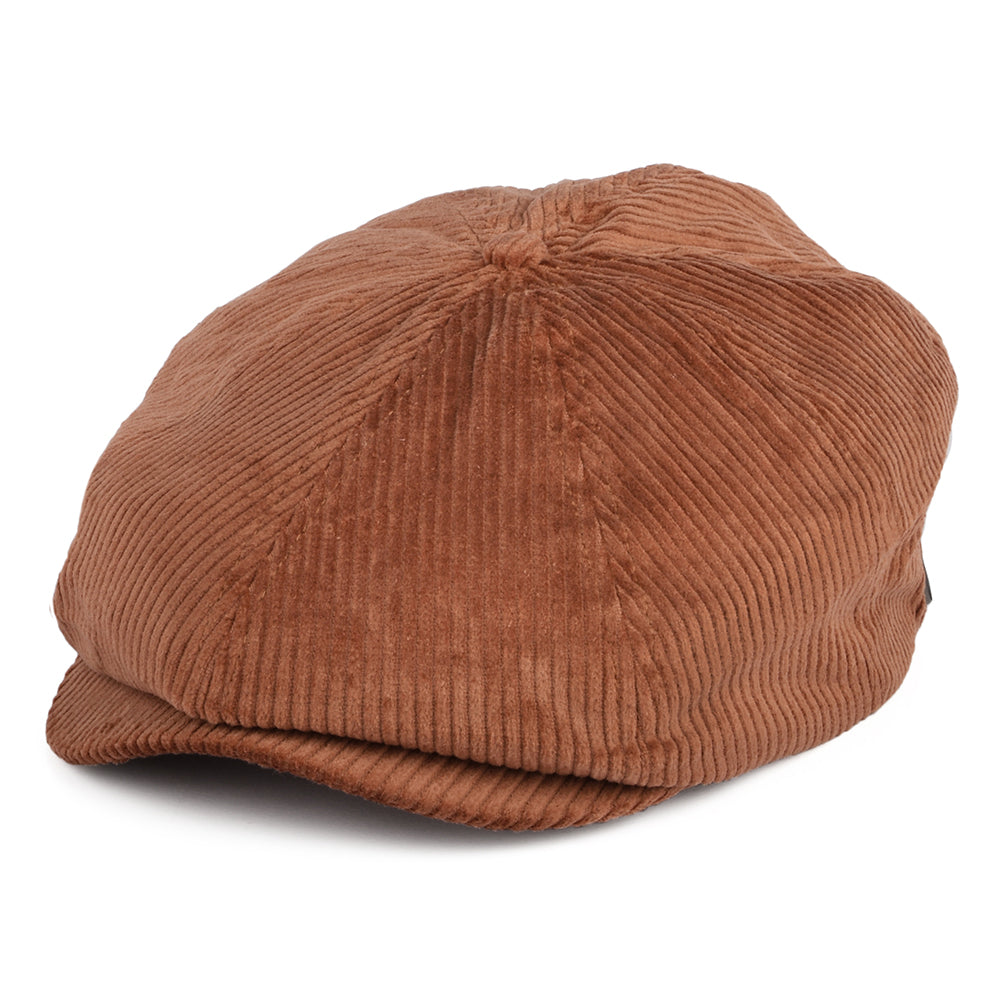 SHELBY - CORDUROY Genuine Scottish 8 Panels Cap-Brown