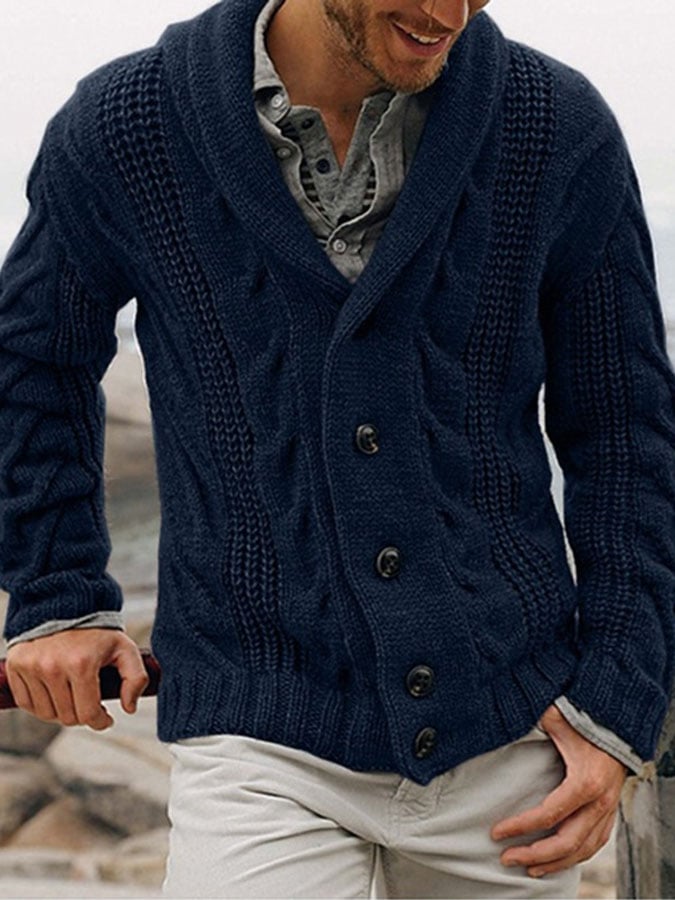 Men's Vintage Knit Cardigan