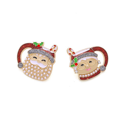 Santa Claus & Mrs. Claus Mug Earrings