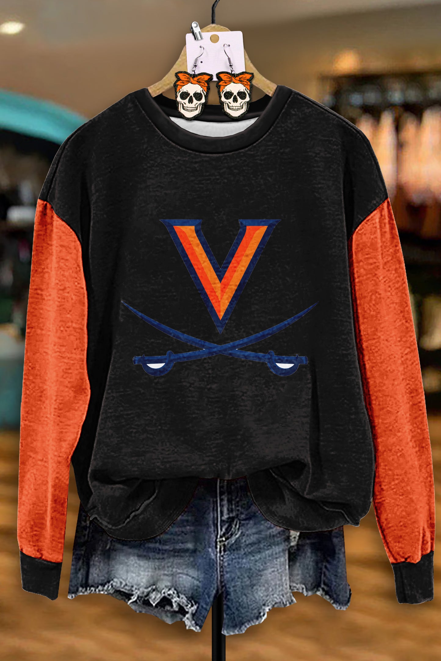 Retro Gameday Print Sweatshirt