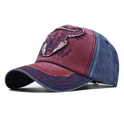 Men & Women Baseball Cap/Bull's head BoneOutdoor Fitted Hat