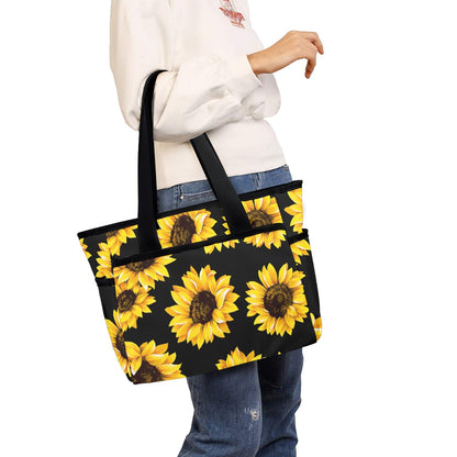 Sunflower Beach Tote Bag