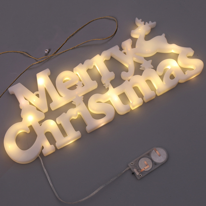 Christmas Lights Garland Decorative Letter Lamp Pendant