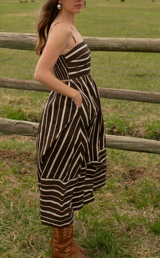 Stirrup Striped Dress