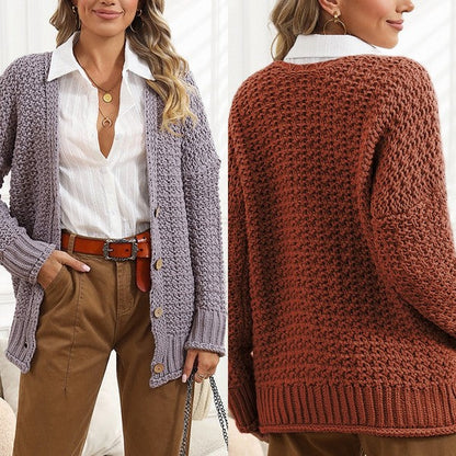 Chunky Cable Knit Oversize Cardigan choice of colors