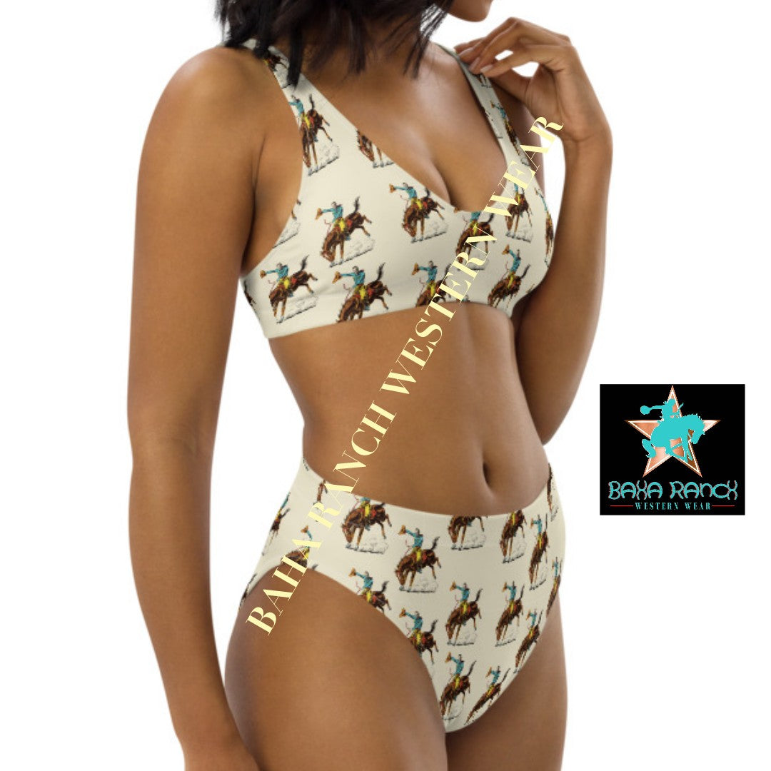 Yeehaw Vintage Rodeo Cowboy Bikini